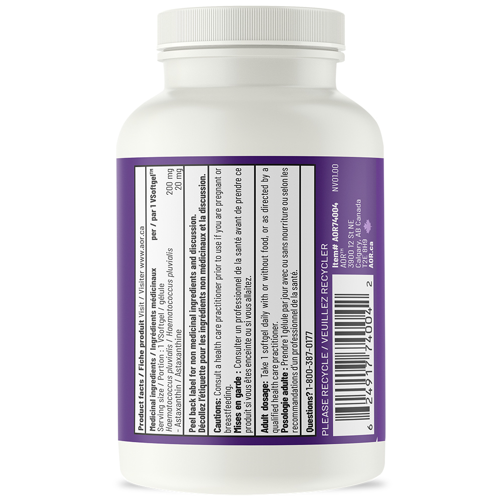 High Dose Astaxanthin AOR Distribution